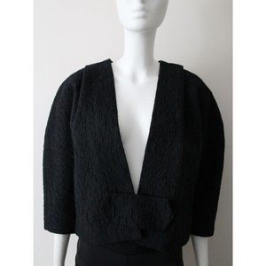 Giambattista Valli 3/4-Balloon Sleeve Textured Jacket Size US 10 Large
